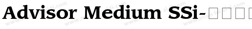 Advisor Medium SSi字体转换